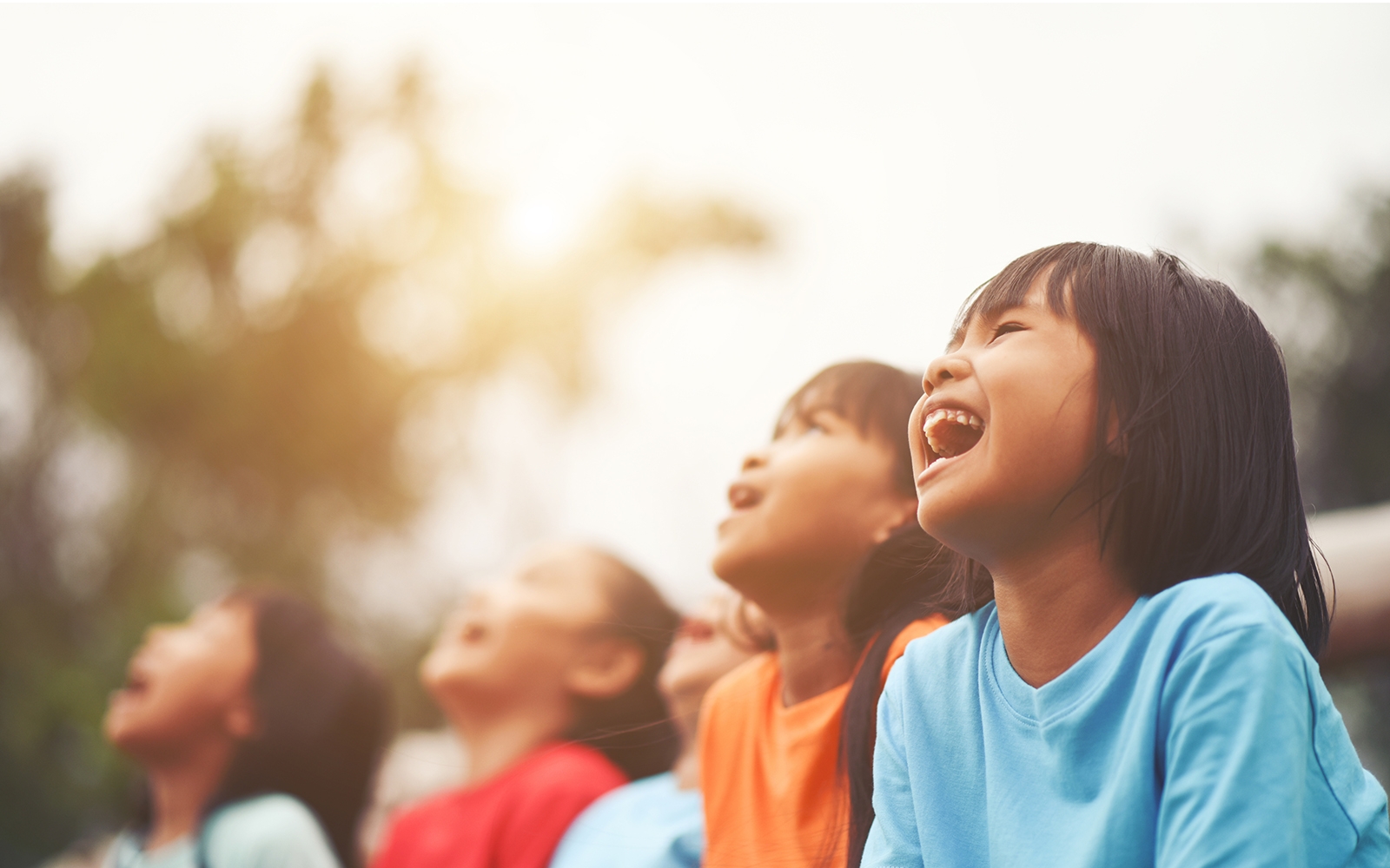 children smiling